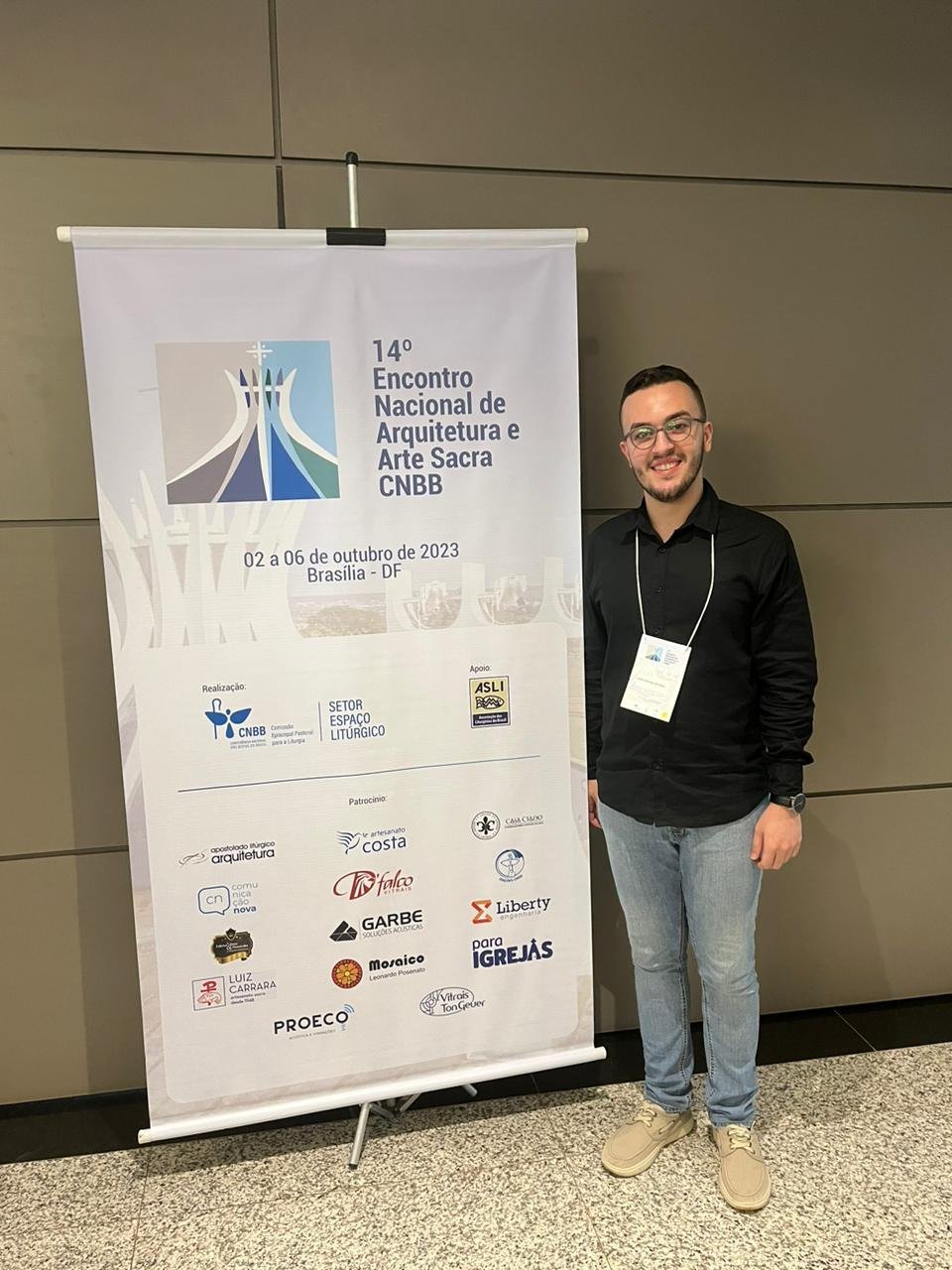 Aluno de Teologia do ITESP participa do 14º Encontro Nacional de Arquitetura e Arte Sacra em Brasília