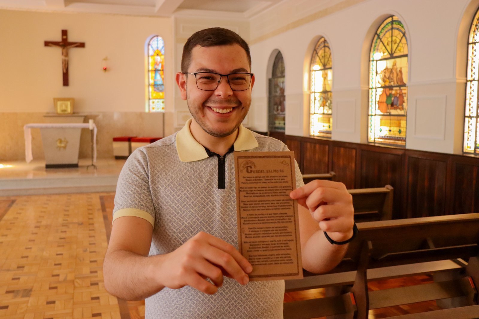 Aluno do ITESP encanta com cordel inspirado na disciplina de Salmos