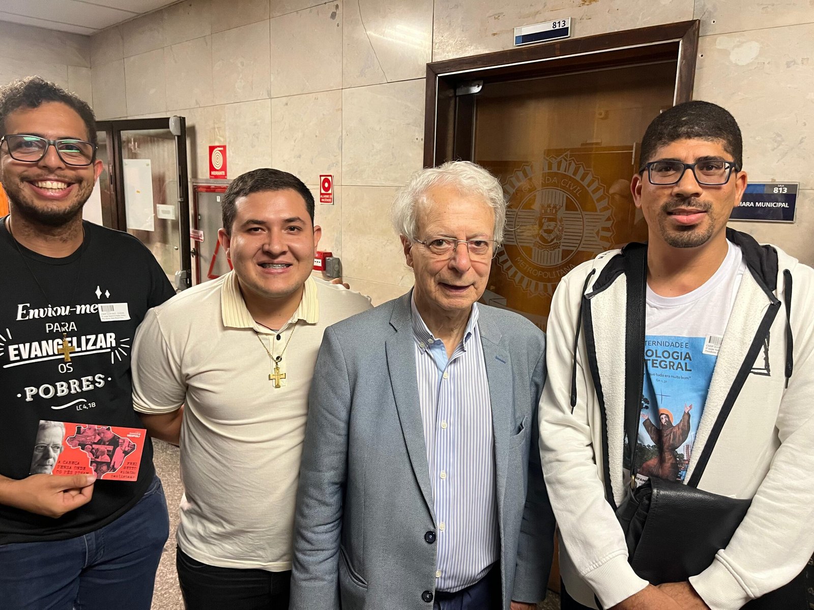 Alunos do ITESP acompanham homenagem a Frei Betto na Câmara Municipal de São Paulo